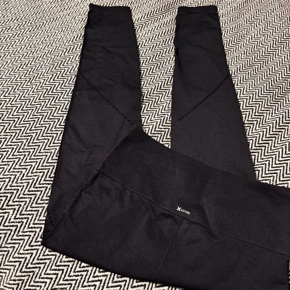 Hurley Val Pointelle High Waist Leggings In Black | Sz S - Picture 7 of 11